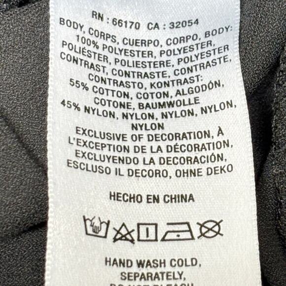 Maeve Anthropologie Black Short Sleeve Top Tiered Crochet Lace Blouse Small - Picture 7 of 8